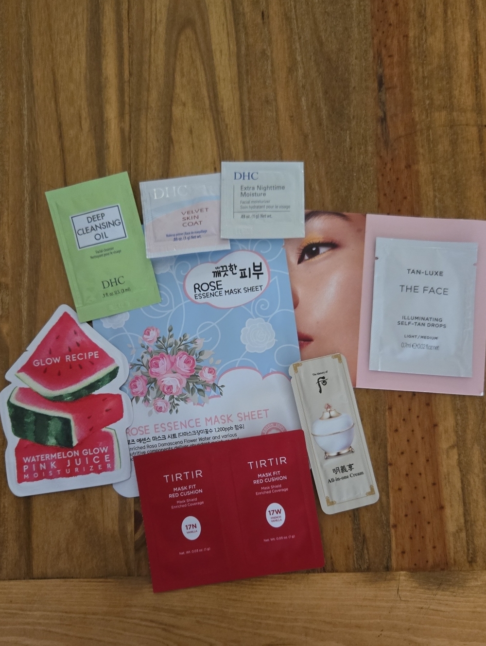 Skincare Samples Tirtir DHC Tan Luxe Glow Recipe Sheet Mask